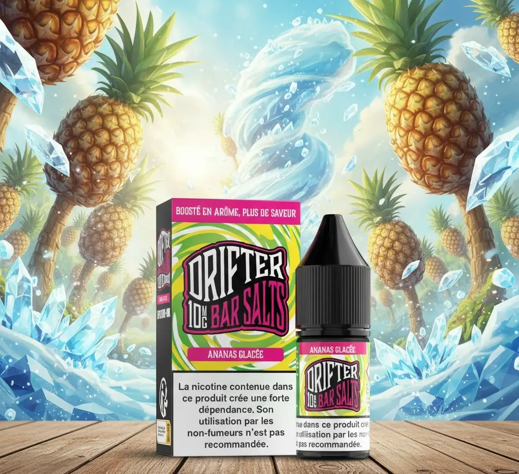 Ananas Glacee Bar Salts Drifter 10ml - Sel De Nicotine 10 mg 