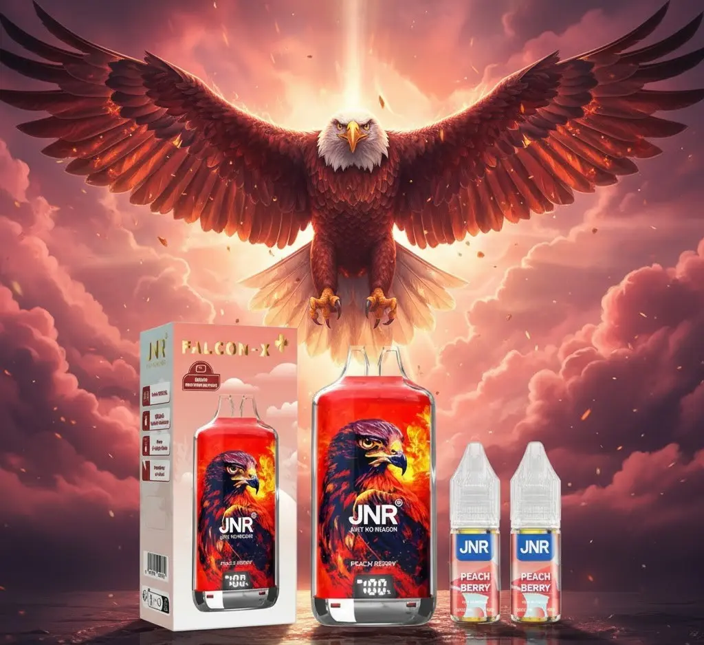 Kit Falcon X 28000 10ml (2x10ml 20mg) JNR - Saveur : Peach Berry