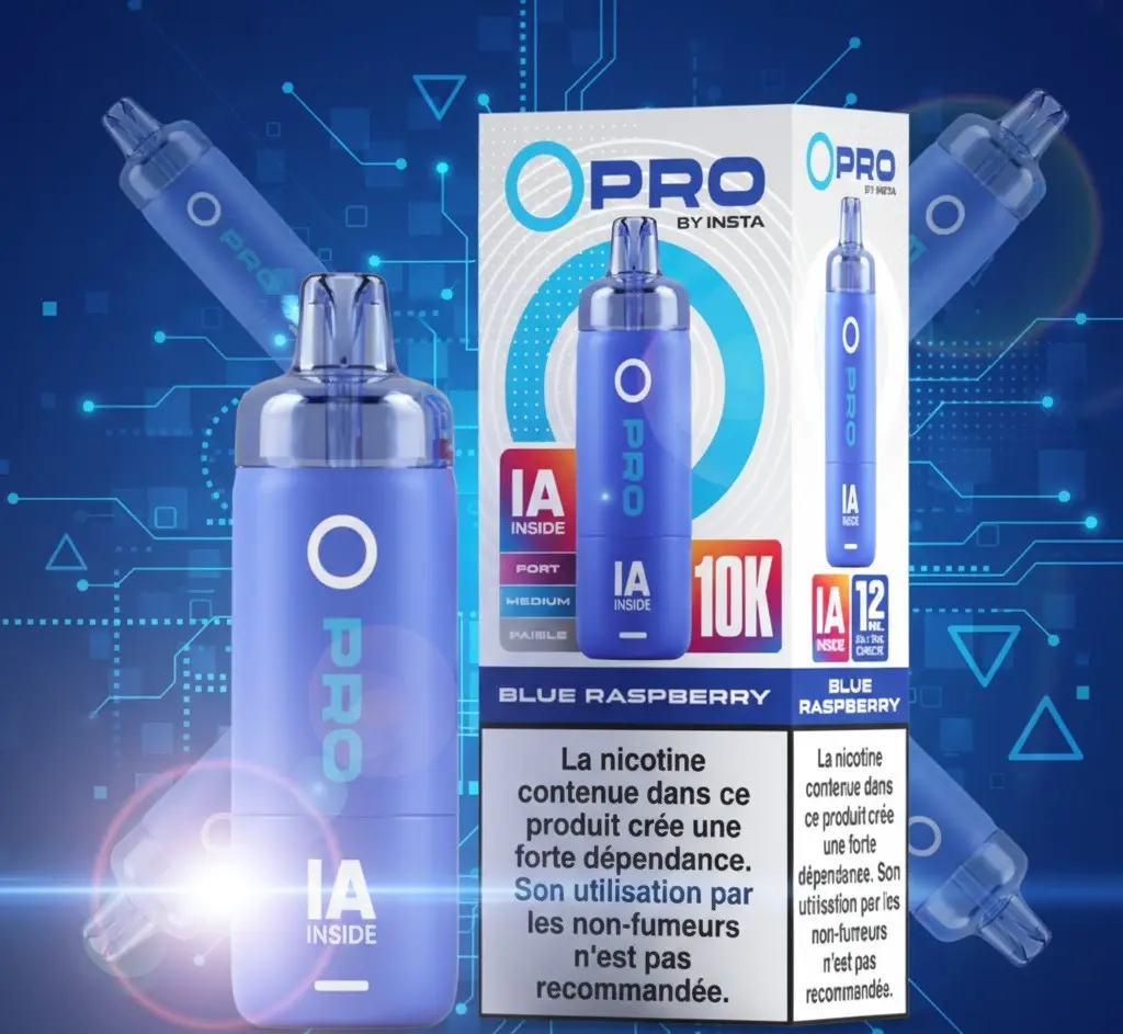 Kit OPRO IA 10000 10+2ml 20mg Instafill - Saveur : Framboise Bleue