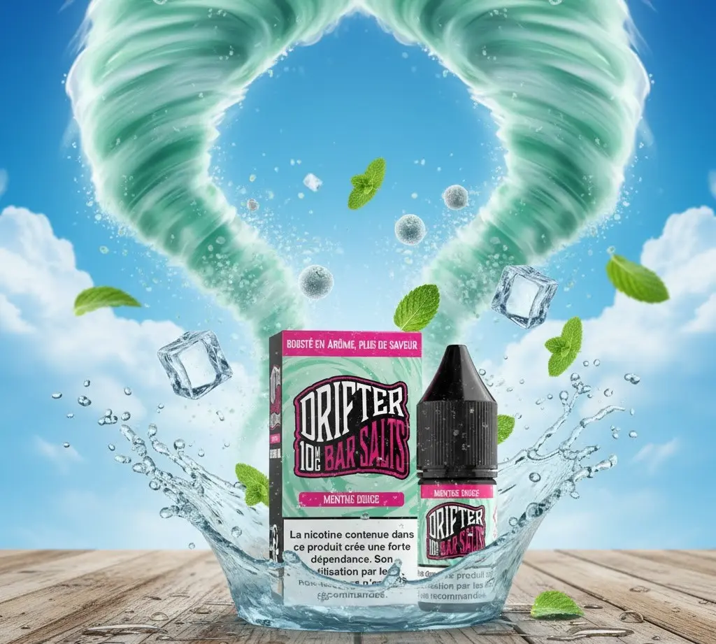 Menthe Douce  Bar Salts Drifter 10ml - Sel De Nicotine 20 mg