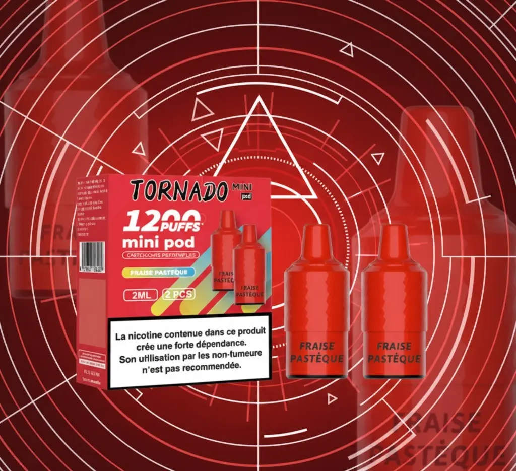 Pack de 2 Pods Tornado Mini 2ml 20mg Fumot - Strawberry Watermelon