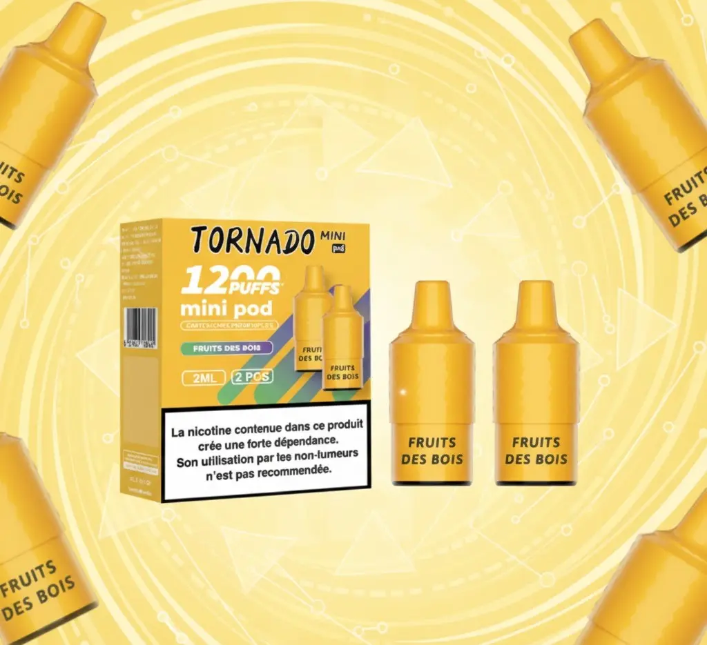 Pack de 2 Pods Tornado Mini 2ml 20mg Fumot - Mixed Berries