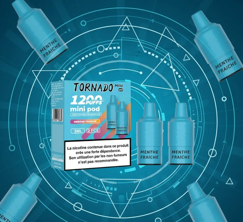 Pack de 2 Pods Tornado Mini 2ml 20mg Fumot - Cool Mint