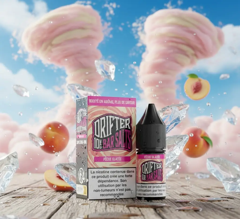 Pêche Glacée  Bar Salts Drifter 10ml - Sel De Nicotine 20 mg