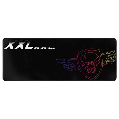 Tapis De Souris Darkskull Spirit of Gamer Taille XXL, 80 X 30 Cm, Ultra Précision !