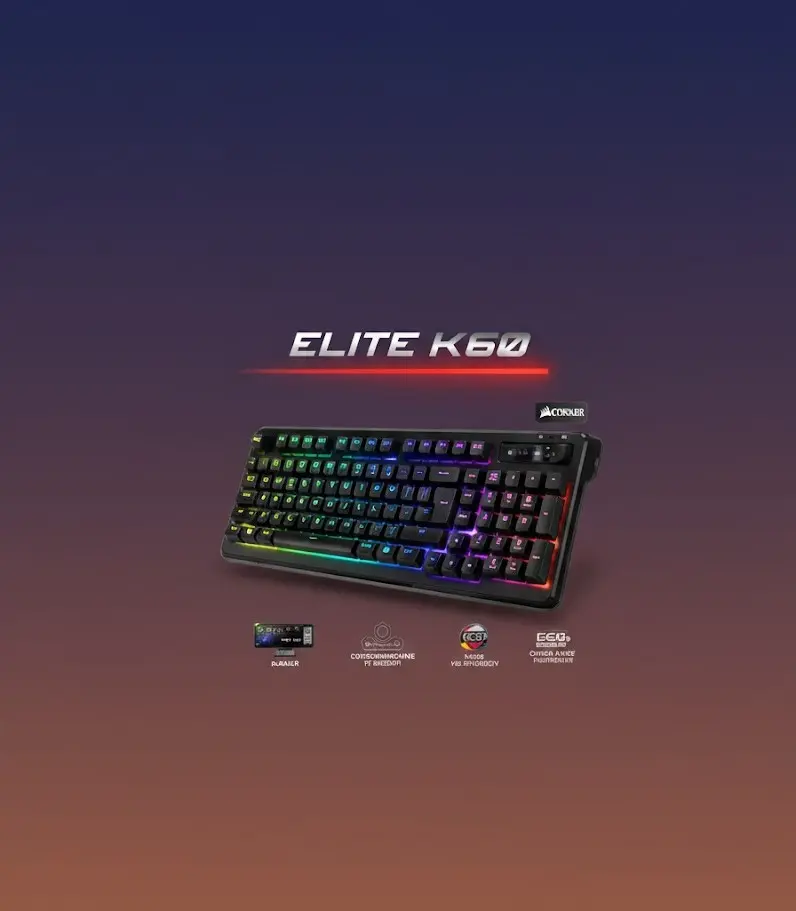 Clavier Gamer Elite K60 Dark Sans Fil |