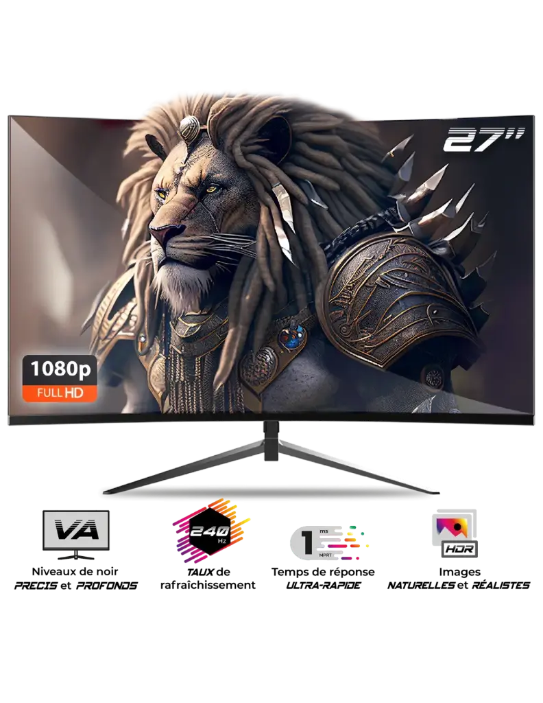 Spirit of Gamer E27V240 27" CURVE FHD/240Hz/VA/1ms/HDR/FreeSync