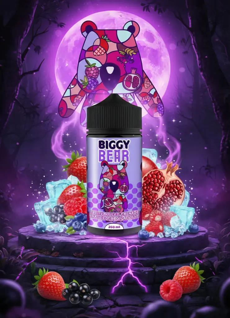 Fruits Rouges Grenade Fraises Des Bois Acidulées Biggy Bear 200ml - 00mg