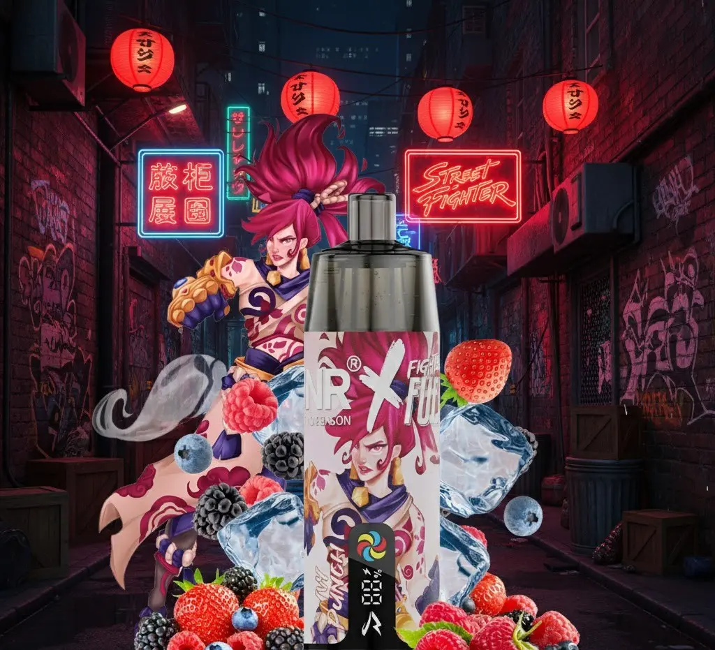 Kit Shisha Plus 28k 20 mg Fighter Fuel X JNR - Ivy Punch, Fruits Rouges Glacés