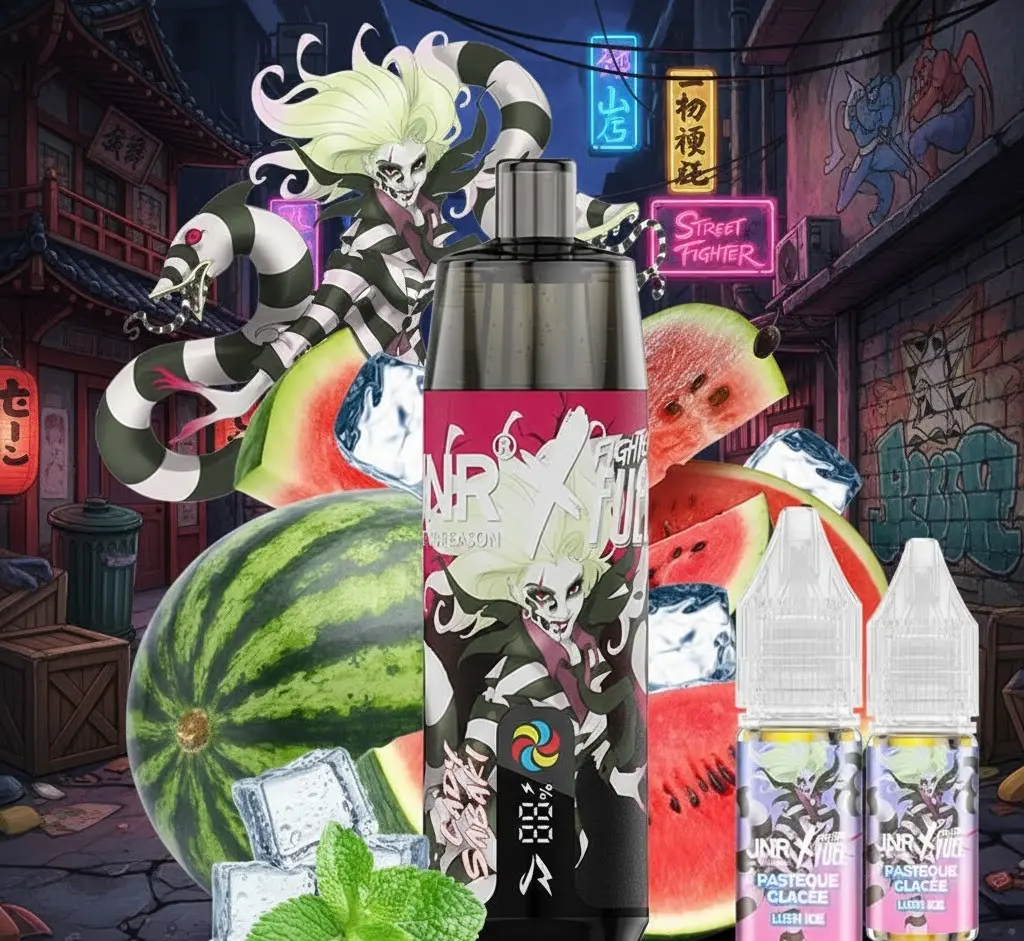 Kit Shisha Plus 28k 20 mg Fighter Fuel X JNR - Pastèque Glacée