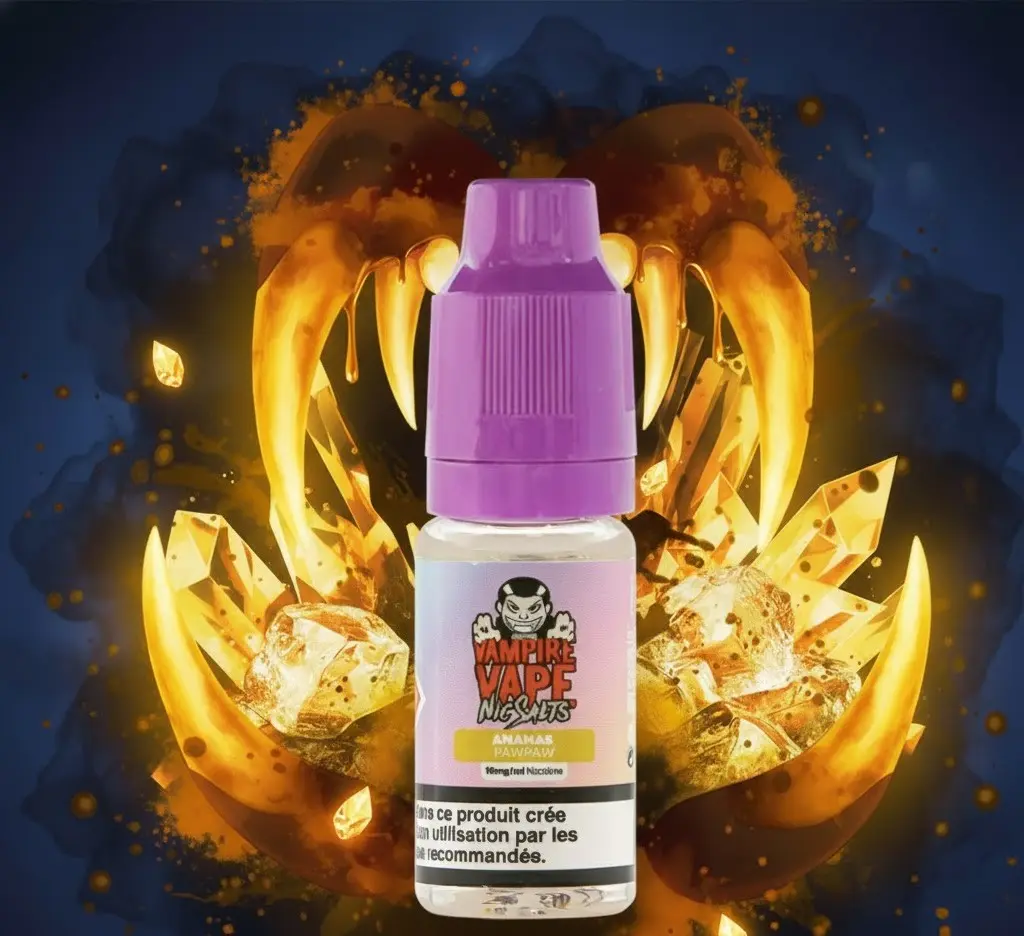 Ananas, PawPaw - Vampire Vape 10ml -10mg Sel de Nicotine