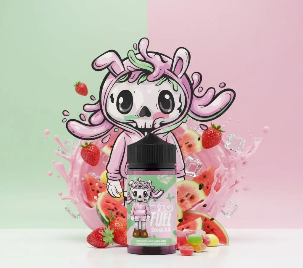 Fraise, Pastèque, Candy Big Fuel  200ml - 0mg 