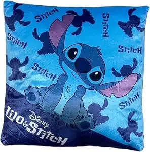 COUSSIN STICH FORME CARRÉ BLEU 38CM