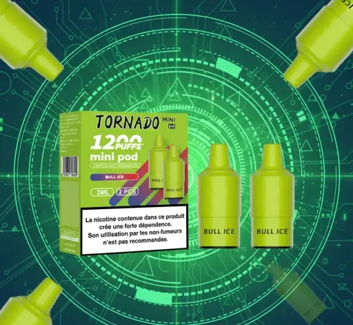 [VAP217] Pack de 2 Pods Tornado Mini 2ml 20mg Fumot - Bull Ice