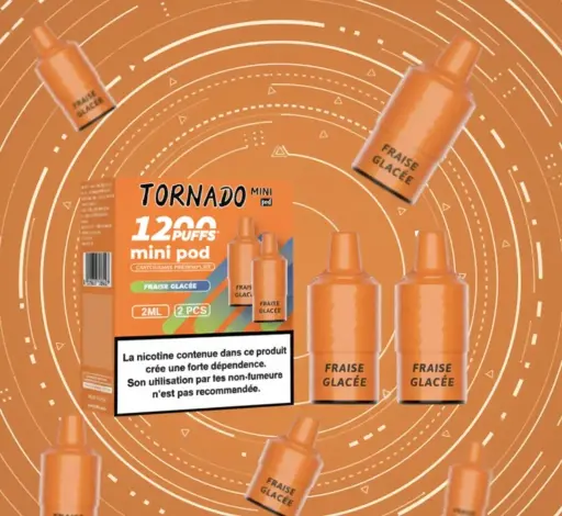 [VAP218] Pack de 2 Pods Tornado Mini 2ml 20mg Fumot - Frozen Strawberry