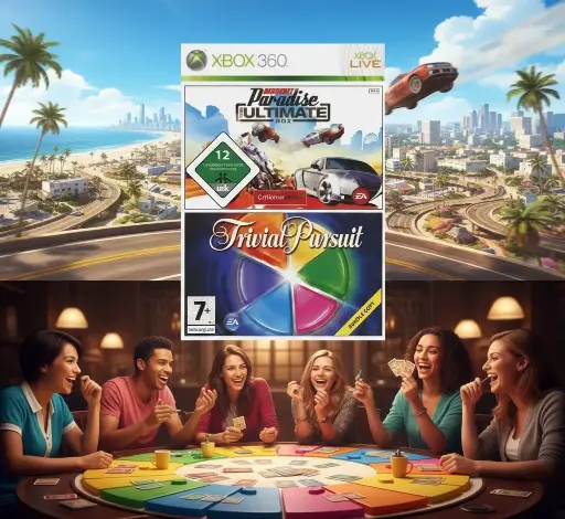Double Pack : Burnout Paradise Ultimate Box/Trivial Pursuit - Xbox 360