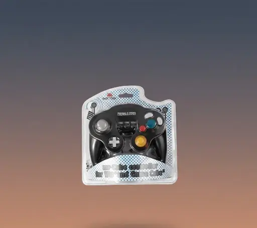 Manette Avec Fonction Turbo Et Slow Pour Nintendo Wii/Game Cube Noir