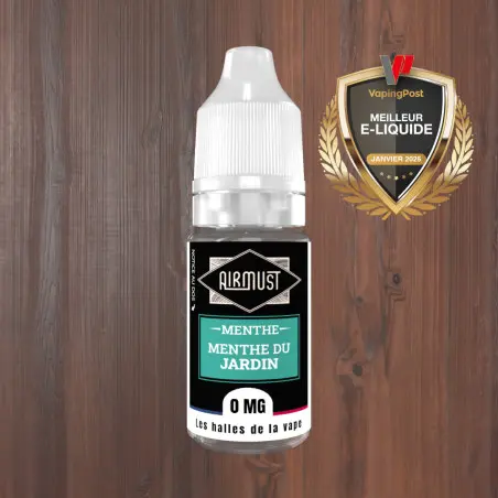 AIRMUST • Menthe du Jardin 10ml 00mg de Nicotine