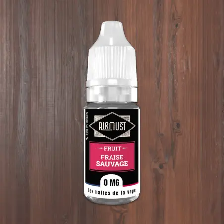 AIRMUST • Fraise Sauvage 10ml 00mg de Nicotine