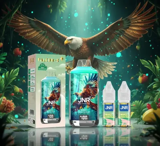 Kit Falcon X 28000 10ml (2x10ml 20mg) JNR - Saveur : Mango Passion Fruit