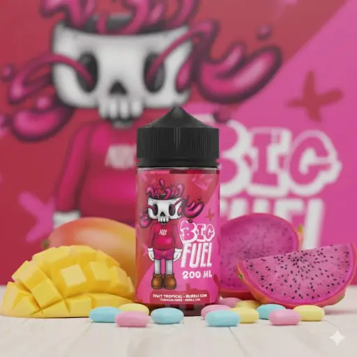 Fruit Tropical Bubble Gum Big Fuel 200ml - 00 mg