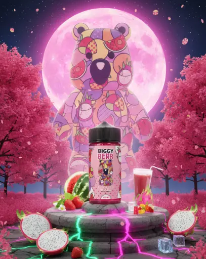 Pitaya Fraise Pastèque Biggy Bear 200ml 00mg