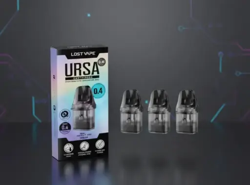 Pack de 3 Cartouches 2.5mL Ursa Nano V3 Lost Vape - 0.8 ohm