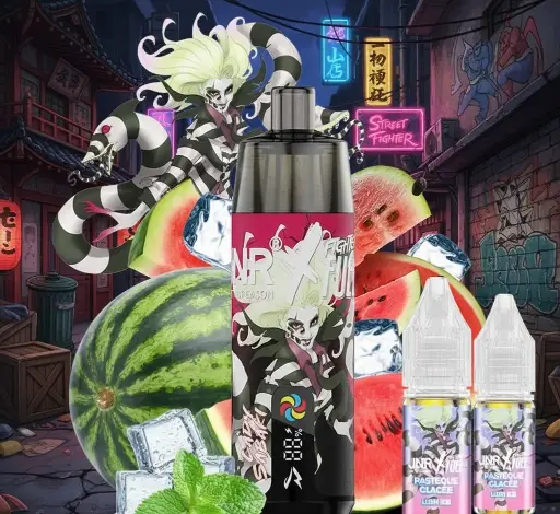 Kit Shisha Plus 28k 20 mg Fighter Fuel X JNR - Pastèque Glacée